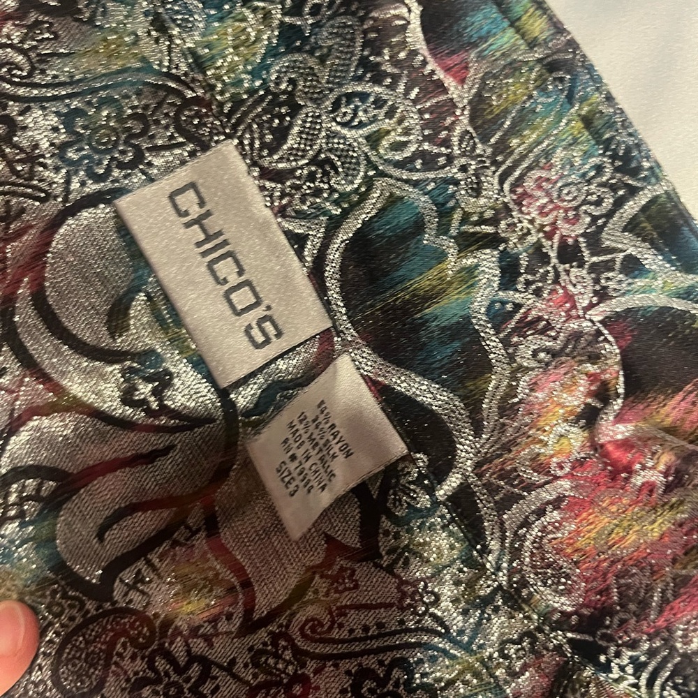 Chico's Multicolor Patterned Jacket - image 3